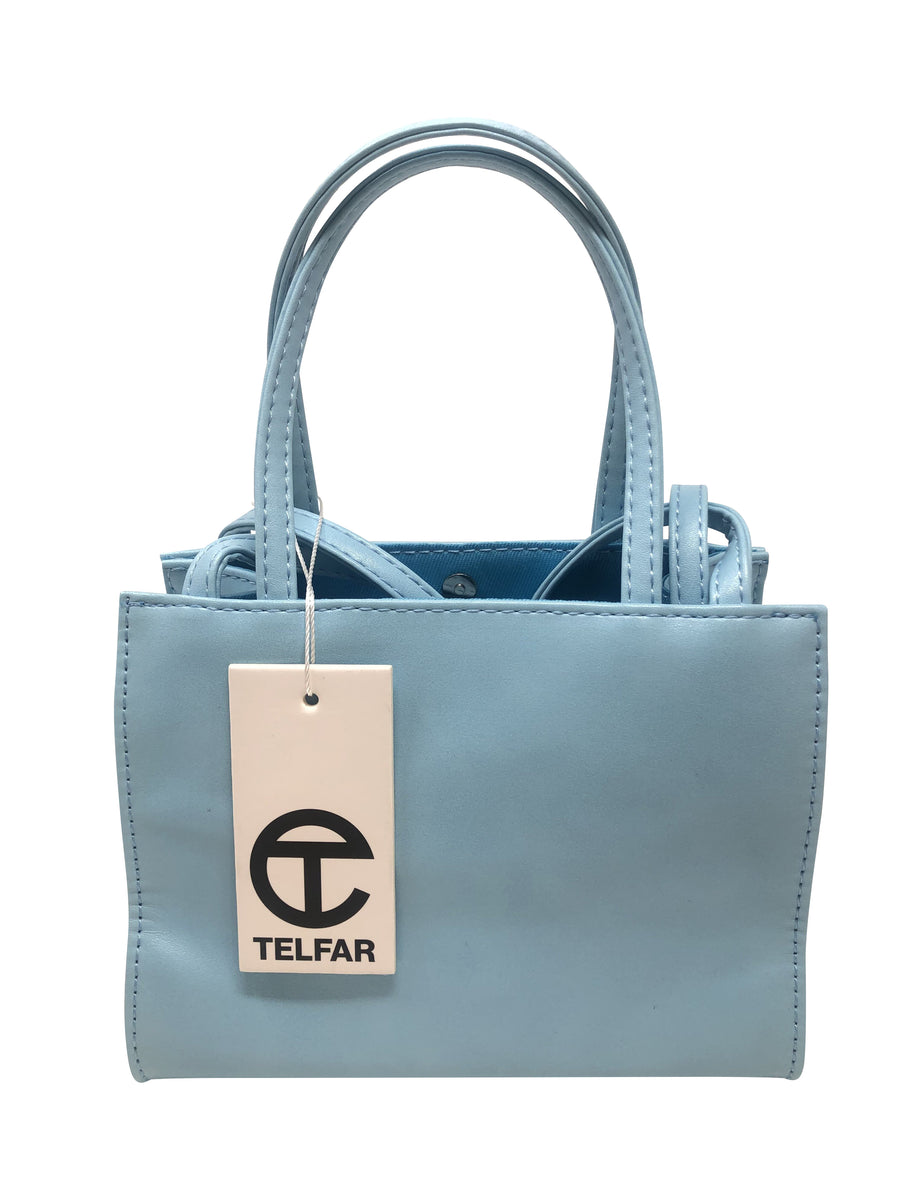 Medium Shopping Bag - Pool Blue – shop.telfar