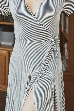 Knit Wrap Dress