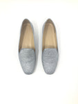 JCrew Silver Glitter Loafers